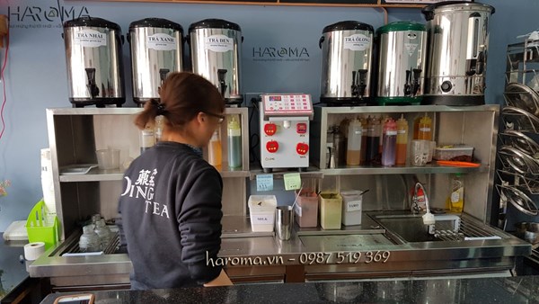 Quầy pha chế trà sữa Dingtea