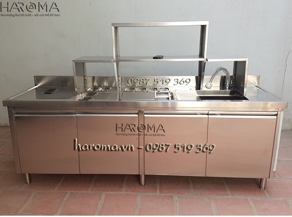 Quầy pha chế bằng inox