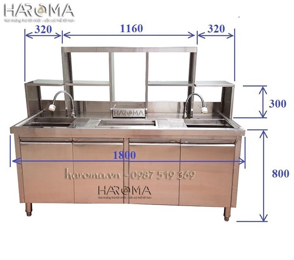 Quầy pha chế 1m8